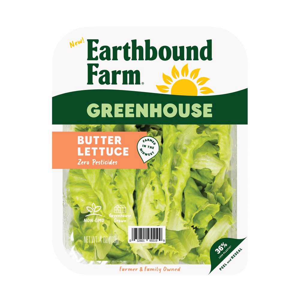 slide 1 of 5, Earthbound Farm® Greenhouse Butter Lettuce, 4 oz