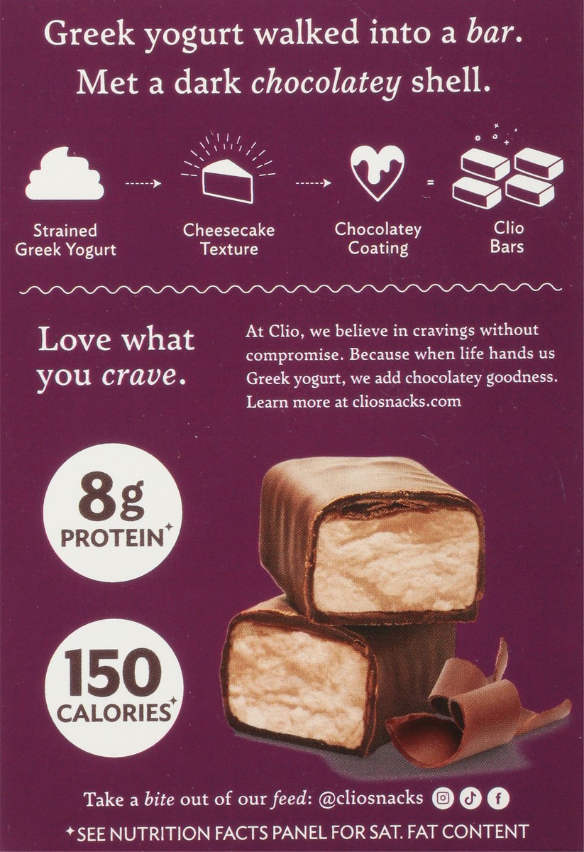 slide 5 of 9, Clio Greek Chocolate Yogurt Bar Bars - 4 ct, 4 ct