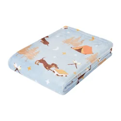 Havenstay Printed Plush Throw Smore Dogs, 50 In X 70 In