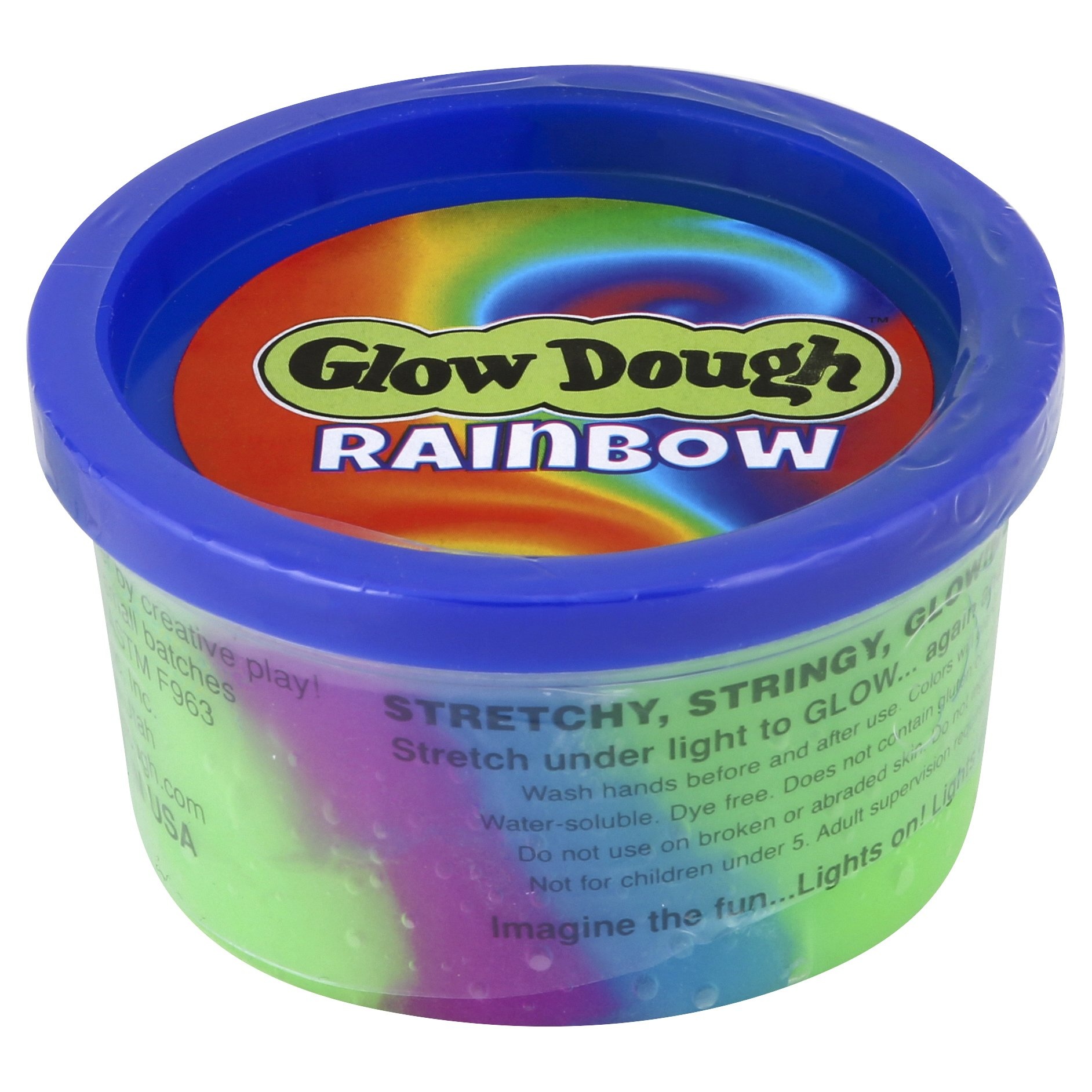 slide 1 of 3, Toysmith Rainbow Glow Dough, 1 ct