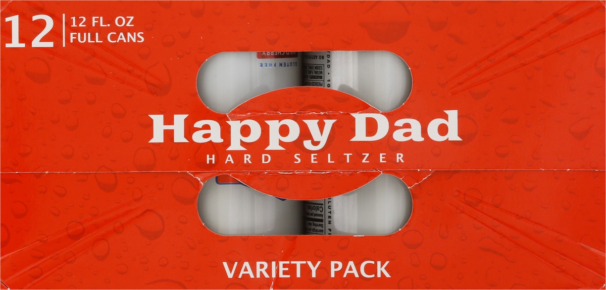 slide 3 of 9, Happy Dad Hard Seltzer with Electrolytes Variety Pack 12 - 12 fl oz Cans, 12 ct
