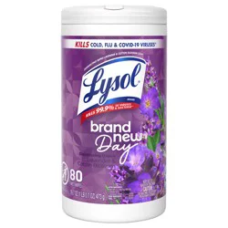 Lysol Brand New Day™ Disinfecting Wipes Lavender & Cotton Blossom, 80 ct