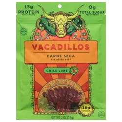 Vacadillos Air Dried Mild Chile Lime Beef 2 oz