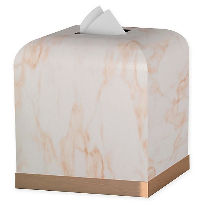 slide 1 of 1, Nu Steel Misty Boutique Tissue Box Cover - Copper, 1 ct