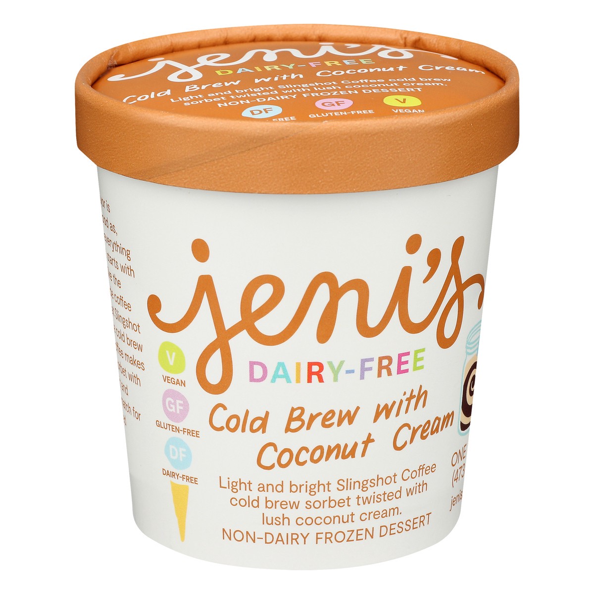 slide 3 of 9, Jeni's Dairy-Free Cold Brew With Coconut Cream Frozen Dessert 1 pt, 1 pint