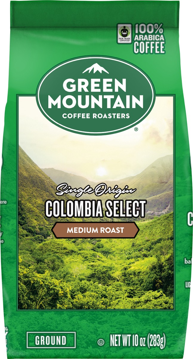 slide 4 of 7, Green Mountain Coffee Roasters Colombia Select Medium Roast Ground 100% Arabica Coffee 10 oz Bag, 10 oz