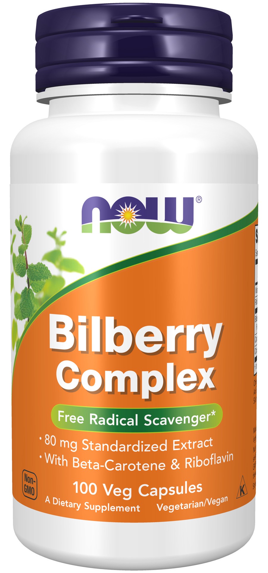 slide 1 of 4, NOW Supplements Bilberry Complex - 100 Veg Capsules, 100 ct