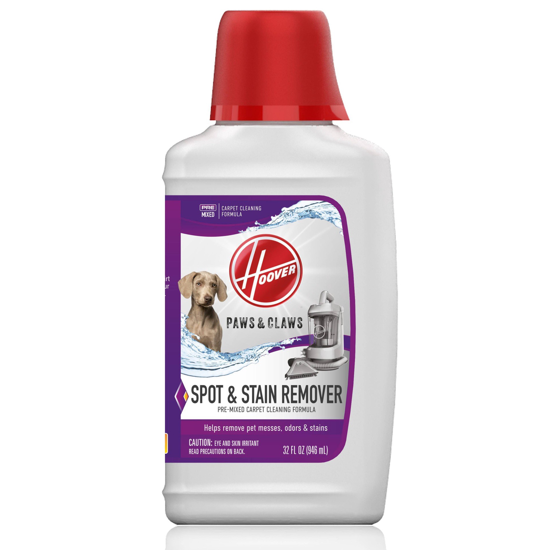 slide 1 of 3, Hoover Paws & Claws Pre-Mixed Carpet Cleaning Solution, 32 oz