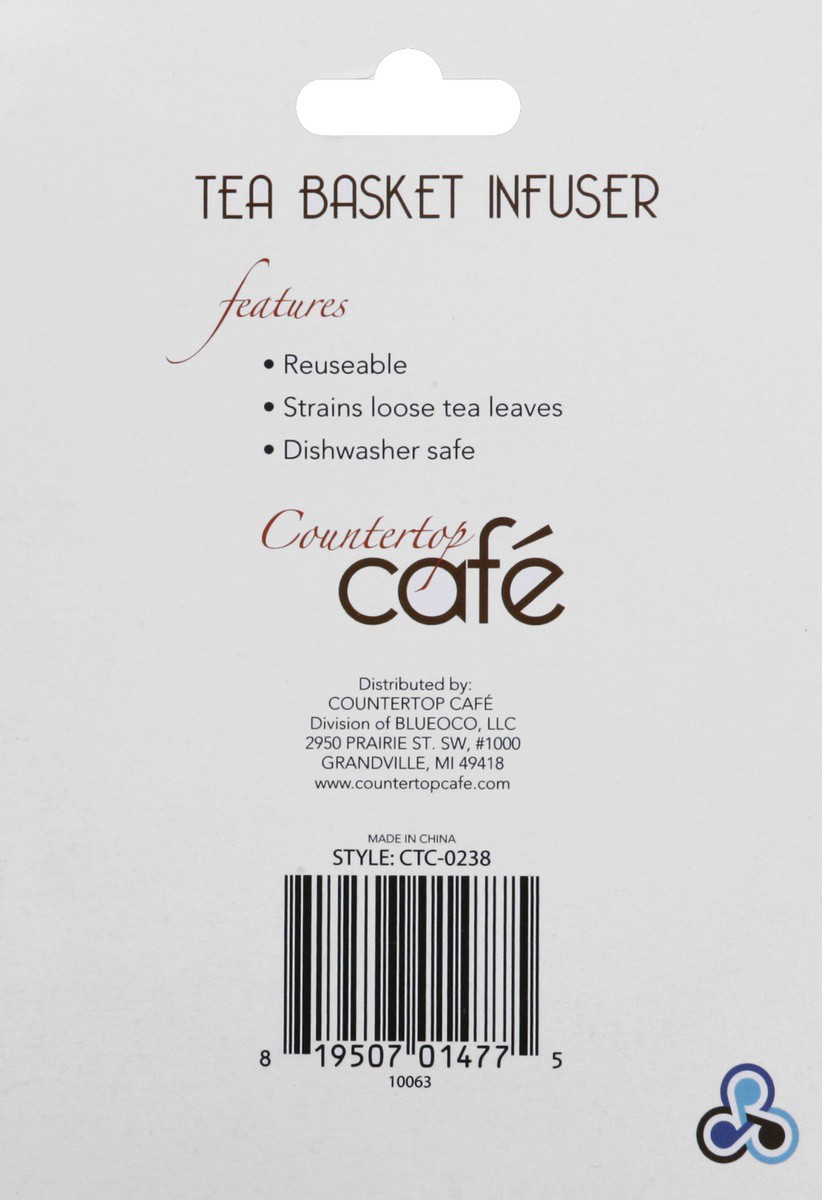 slide 2 of 7, Countertop Cafe Tea Basket Infuser, 1 ct