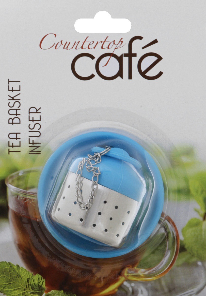 slide 4 of 7, Countertop Cafe Tea Basket Infuser, 1 ct