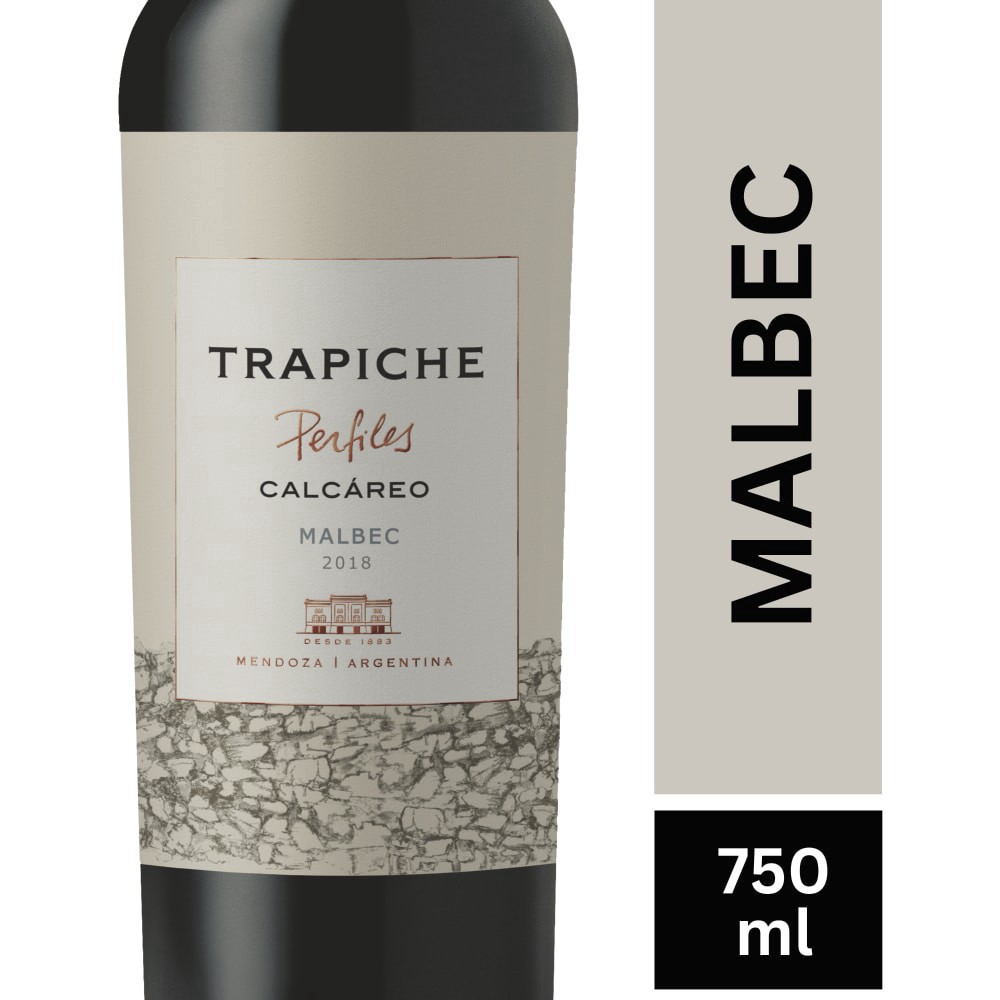 slide 2 of 6, Trapiche Perfiles Calcareo Malbec Wine, 750 ml