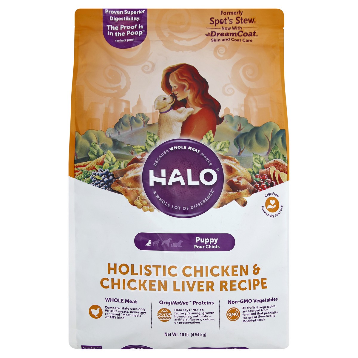 slide 5 of 8, Halo Dog Food 10 lb, 10 lb