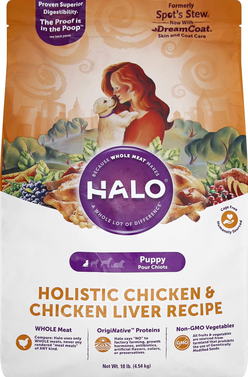 slide 1 of 8, Halo Dog Food 10 lb, 10 lb