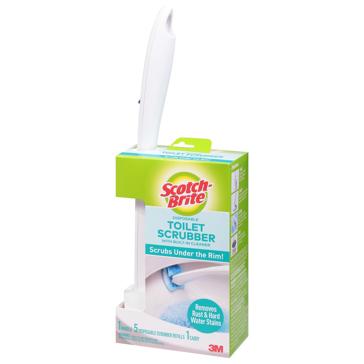 slide 2 of 9, Scotch-Brite Disposable Toilet Scrubber 1 ea, 5 ct