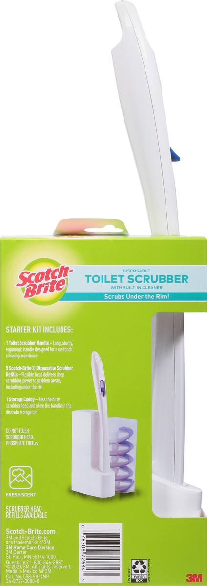 slide 9 of 9, Scotch-Brite Disposable Toilet Scrubber 1 ea, 5 ct