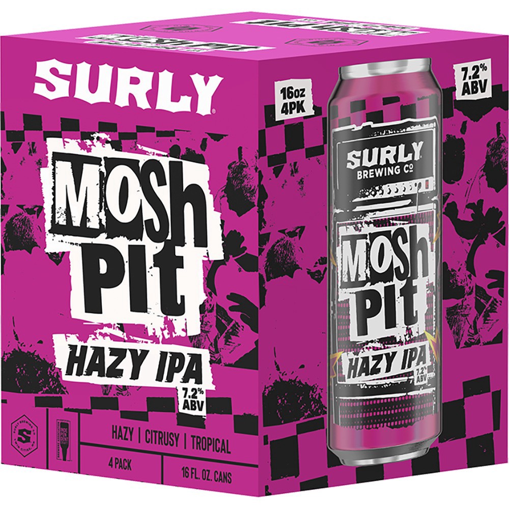slide 1 of 1, Surly Mosh Pit Hazy Ipa, 4 ct; 16 oz