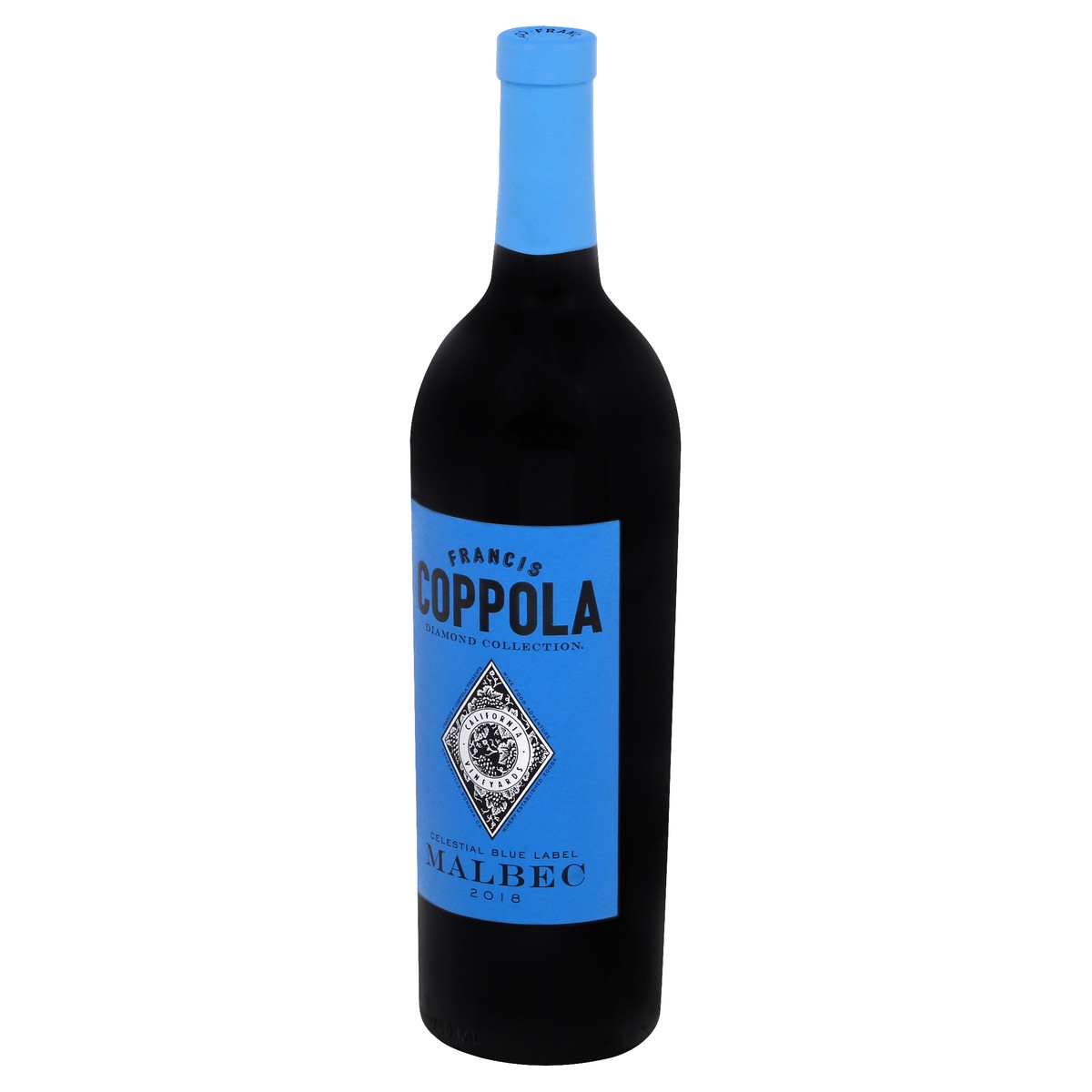 slide 5 of 8, Coppola Celestial Blue Label Malbec 750 ml, 750 ml