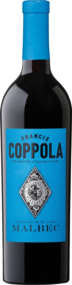 slide 1 of 8, Coppola Celestial Blue Label Malbec 750 ml, 750 ml