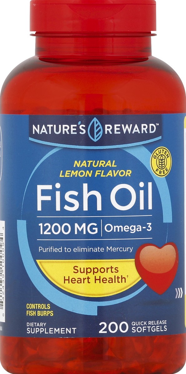 slide 1 of 3, Nature's Reward Fish Oil 200 ea, 200 ct