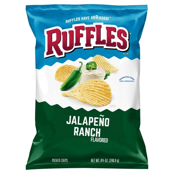 slide 1 of 4, Ruffles Roasted Garlic & Ranch Oven Baked Potato Chips, 6.25 oz