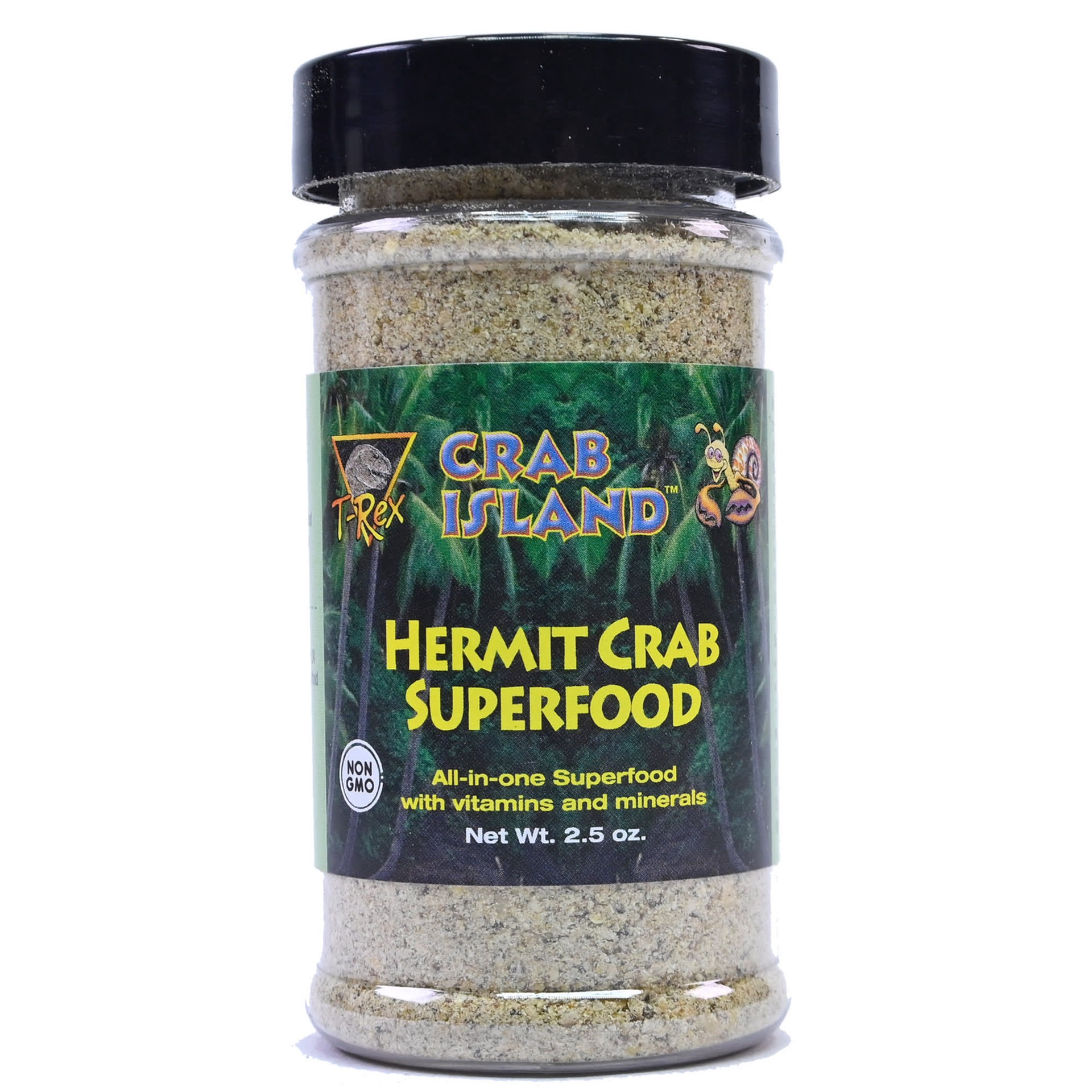 slide 1 of 1, T-Rex Products T-Rex Crab Island NON-GMO Hermit Crab Superfood, 2.5 oz., 2.5 oz