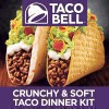 slide 5 of 101, Taco Bell Crunchy & Soft Taco Cravings Kit with 6 Soft Tortillas, 6 Crunchy Taco Shells, Taco Bell Mild Sauce & Seasoning, 12.77 oz Box, 1 ea