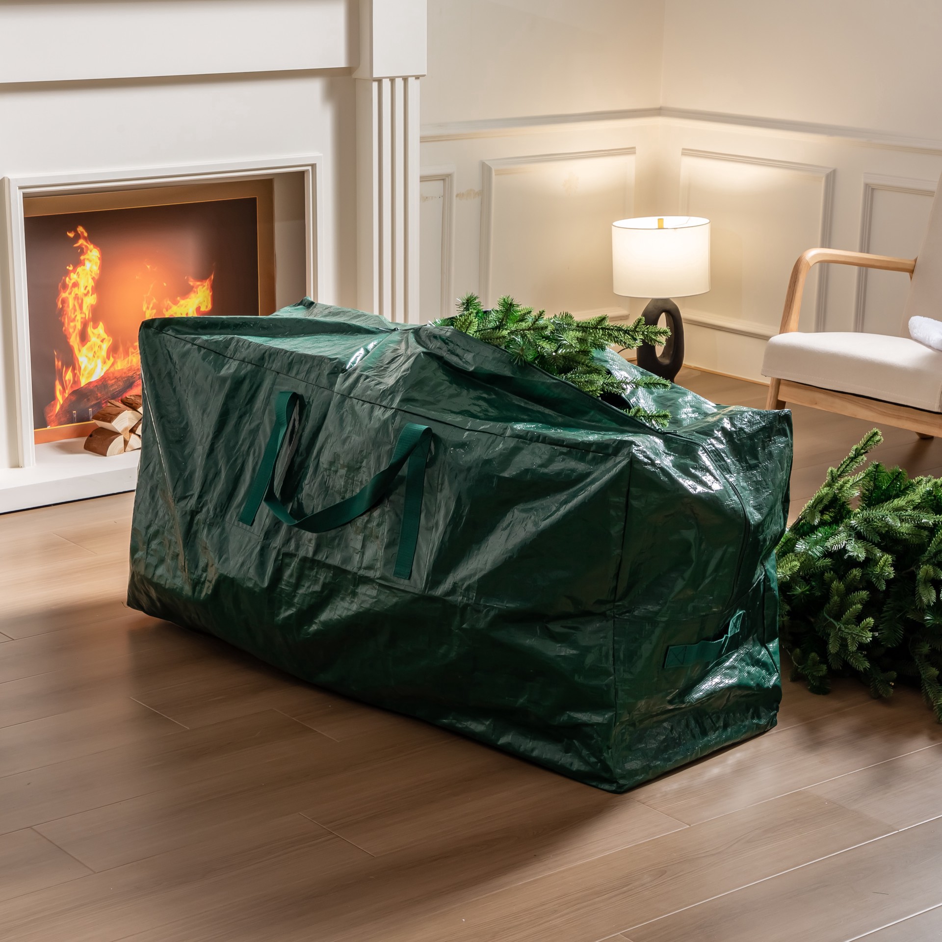 slide 8 of 12, 7.5ft. Pre-Lit Collins Fir Artificial Christmas Tree, Color Changing Mini Led Lights By Ashland - Includes A Tree Storage Bag, 7.5 ft