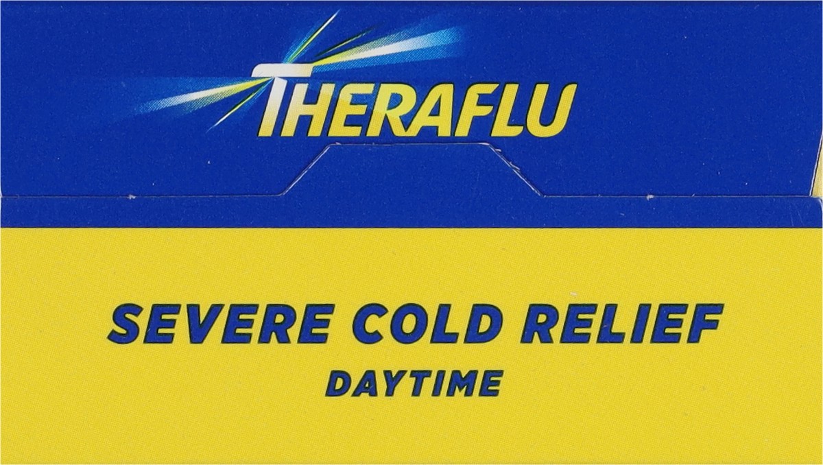 slide 8 of 9, Theraflu Daytime Severe Cold Relief Powder, Honey Ginger Flavor, 6 Count, 6 ct