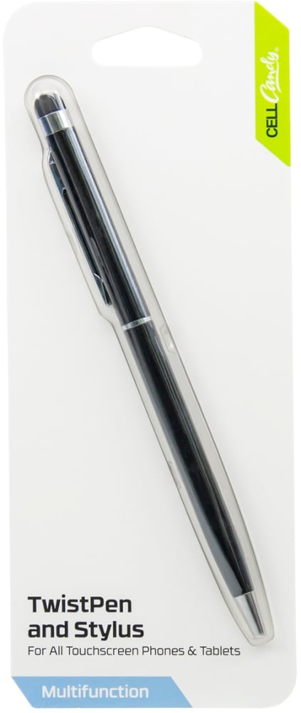 slide 1 of 1, Cellcandy Stylus Twist Pen - Black, 1 ct