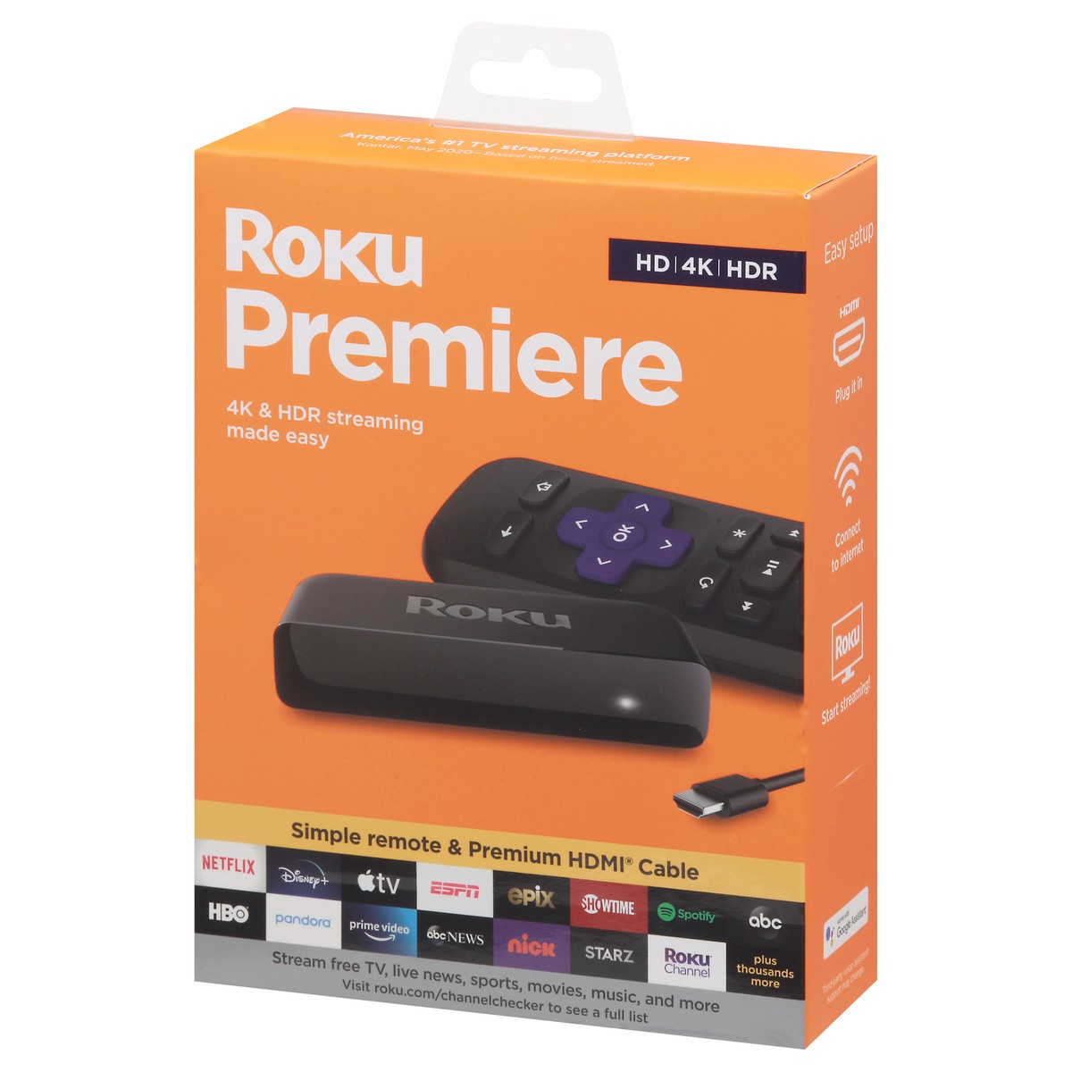 slide 3 of 9, Roku HD/4K/HDR Premiere Streaming Player 1 ea, 1 ct