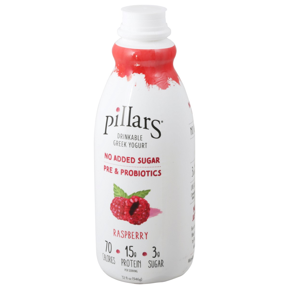 slide 6 of 9, Pillars Raspberry Drinkable Greek Yogurt 32 fl oz Bottle, 32 fl oz