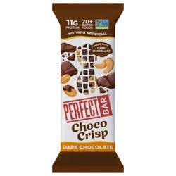Perfect Bar Choco Crisp Gluten-Free Dark Chocolate Nut Butter Protein Bar, Kosher, 1.94 oz