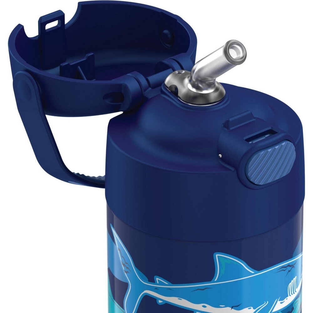 Thermos Sharks FUNtainer Water Bottle with Bail Handle Blue 12 oz Shipt