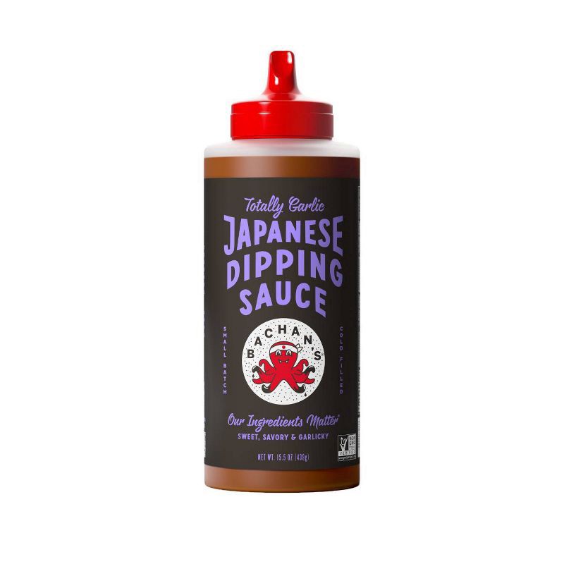 slide 1 of 4, Bachan's Sesame Garlic Japanese Dipping Sauce, 15.5oz Bottle - Bold, Fresh, Umami Flavor, 15.5 oz