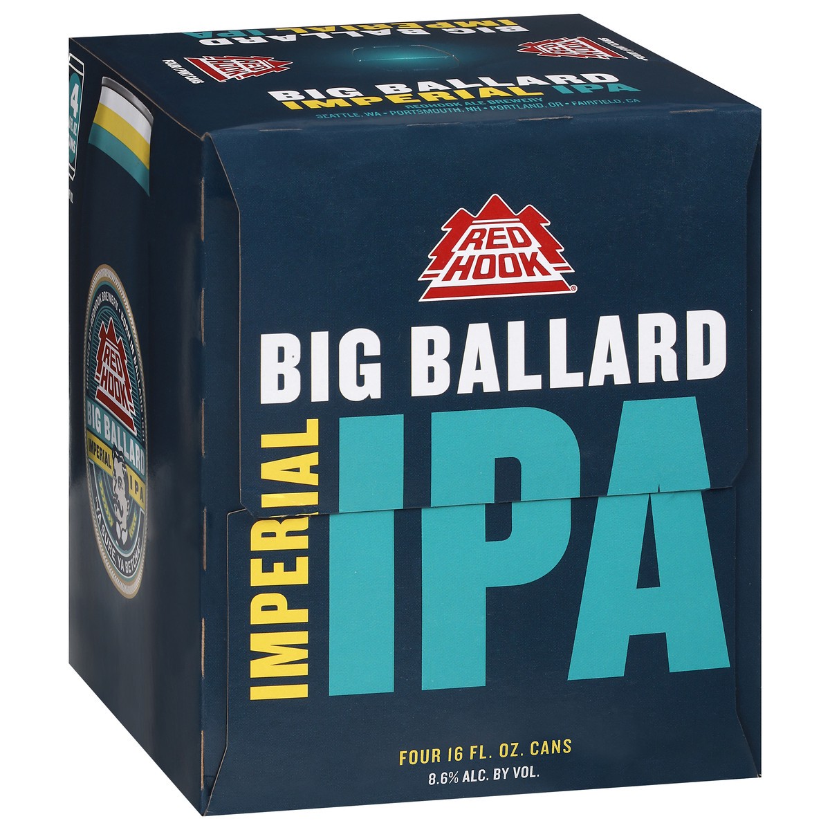 slide 5 of 9, Redhook Brewery Redhook Big Ballard Imperial IPA, 16oz. Can 4 pack, 4 ct; 16 fl oz