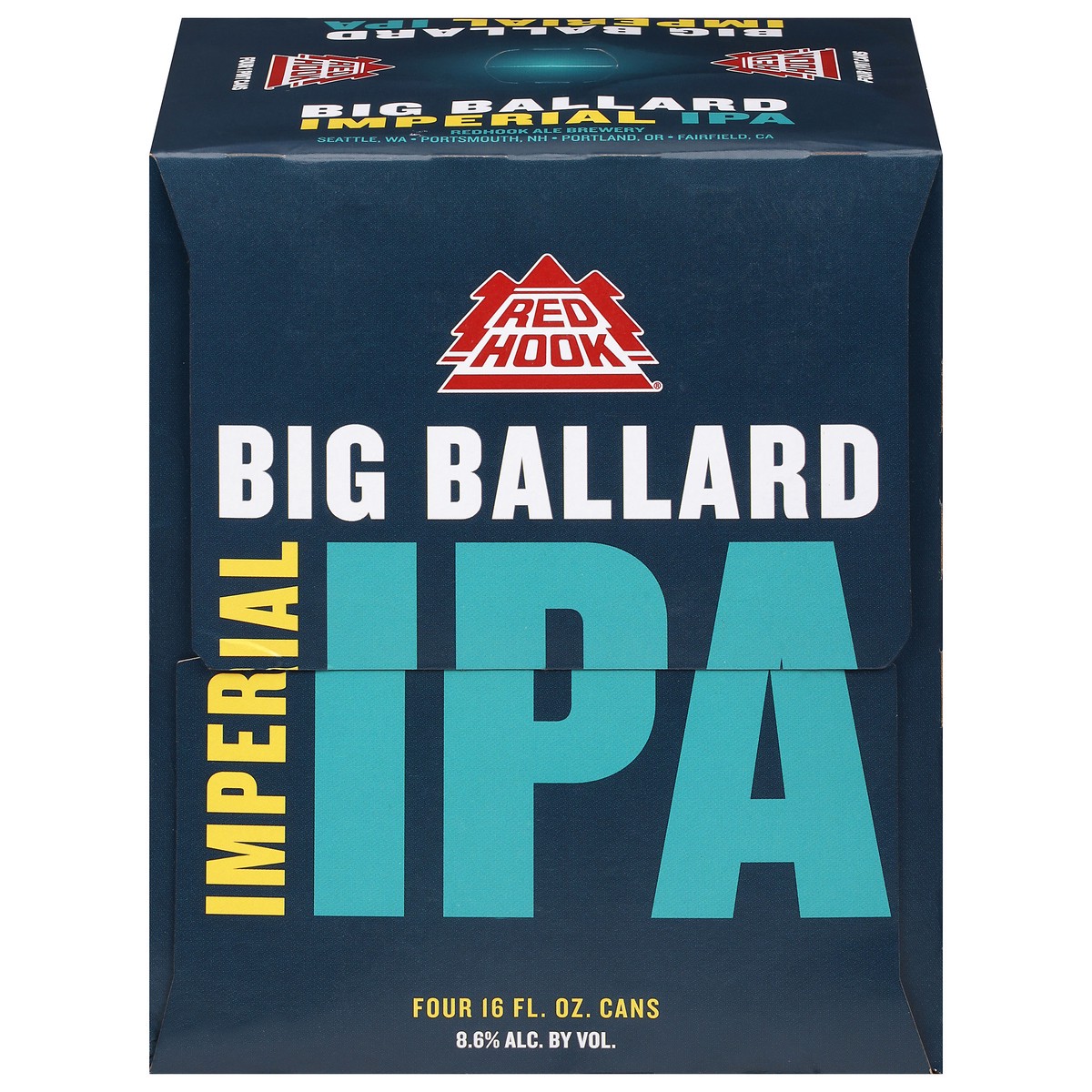 slide 8 of 9, Redhook Brewery Redhook Big Ballard Imperial IPA, 16oz. Can 4 pack, 4 ct; 16 fl oz