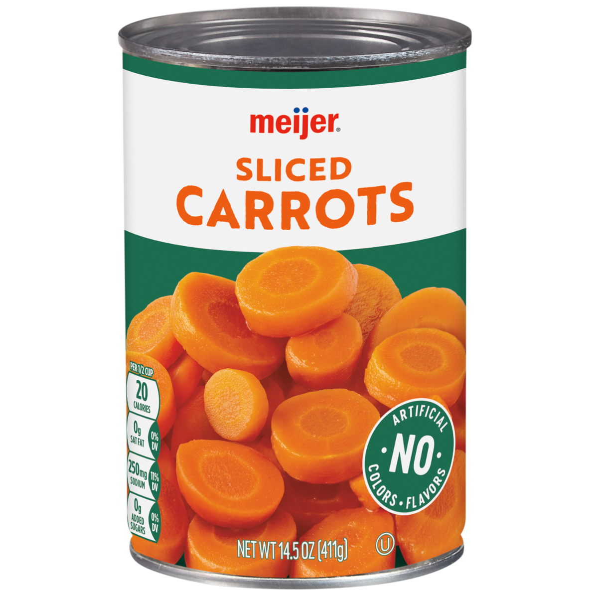 slide 1 of 3, Meijer Sliced Canned Carrots, 14.5 oz