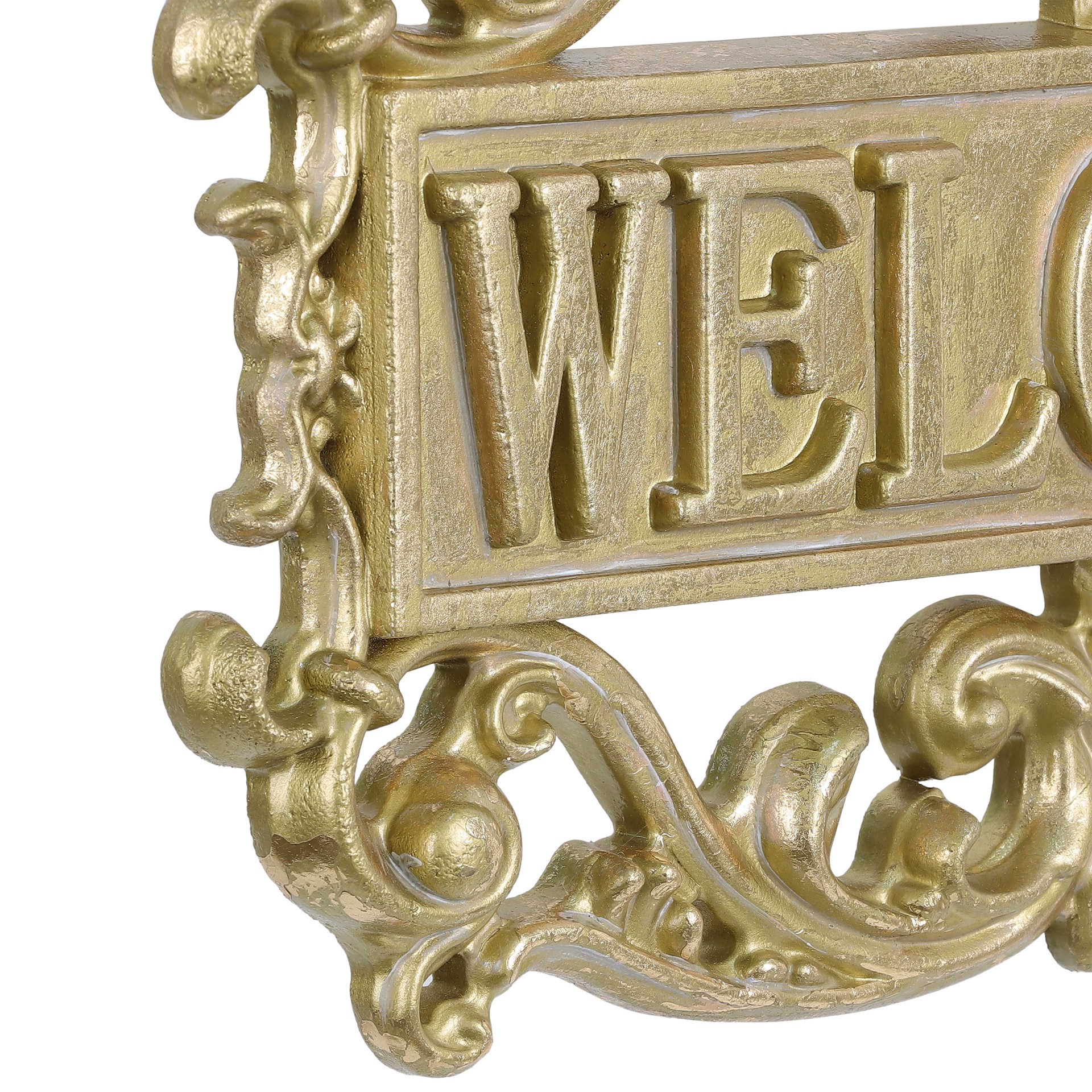 slide 4 of 7, 15" Gold Welcome Sign Wall Decor By Ashland, 15 in