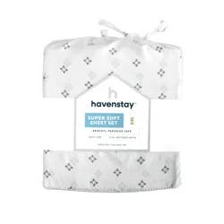 Havenstay Washed Sheets, King, Gray