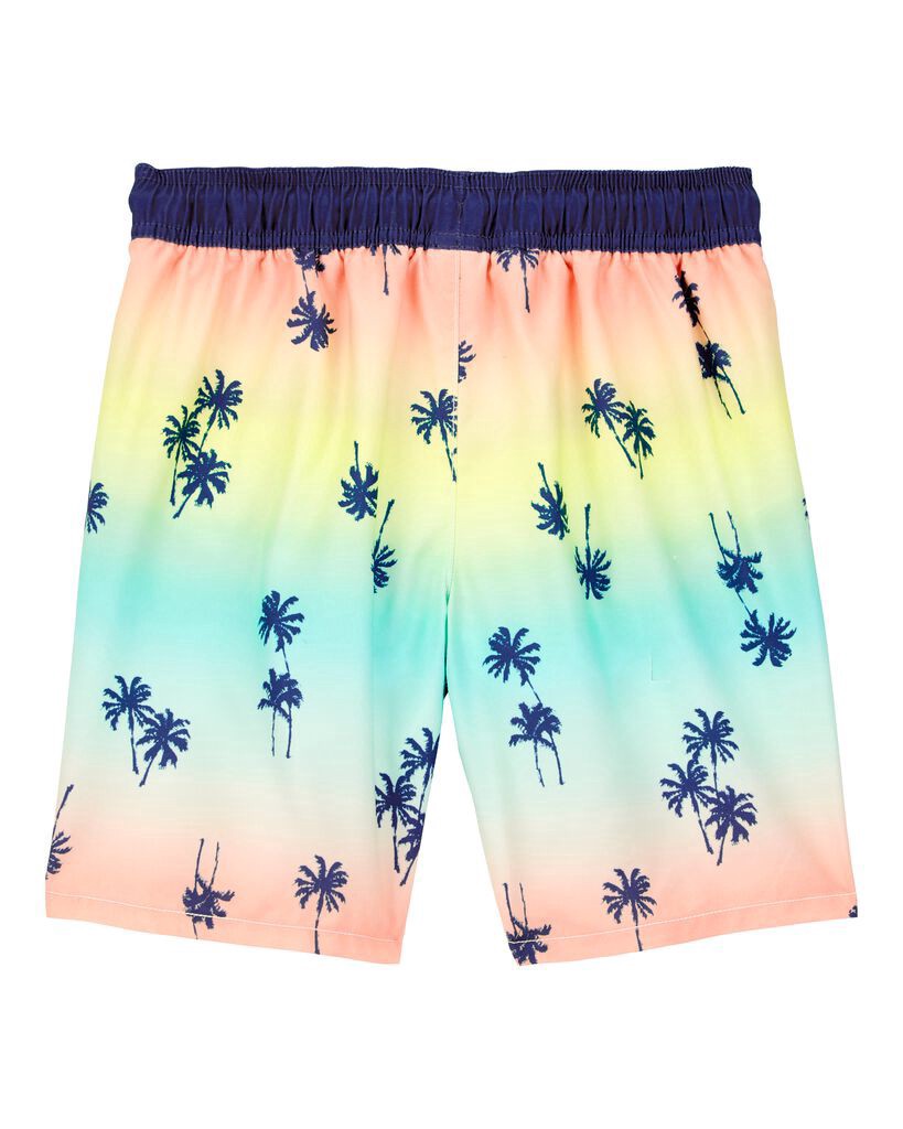 slide 3 of 3, Oshkosh Kid Palm Tree Swim Trunks Multi 7, 1 ct