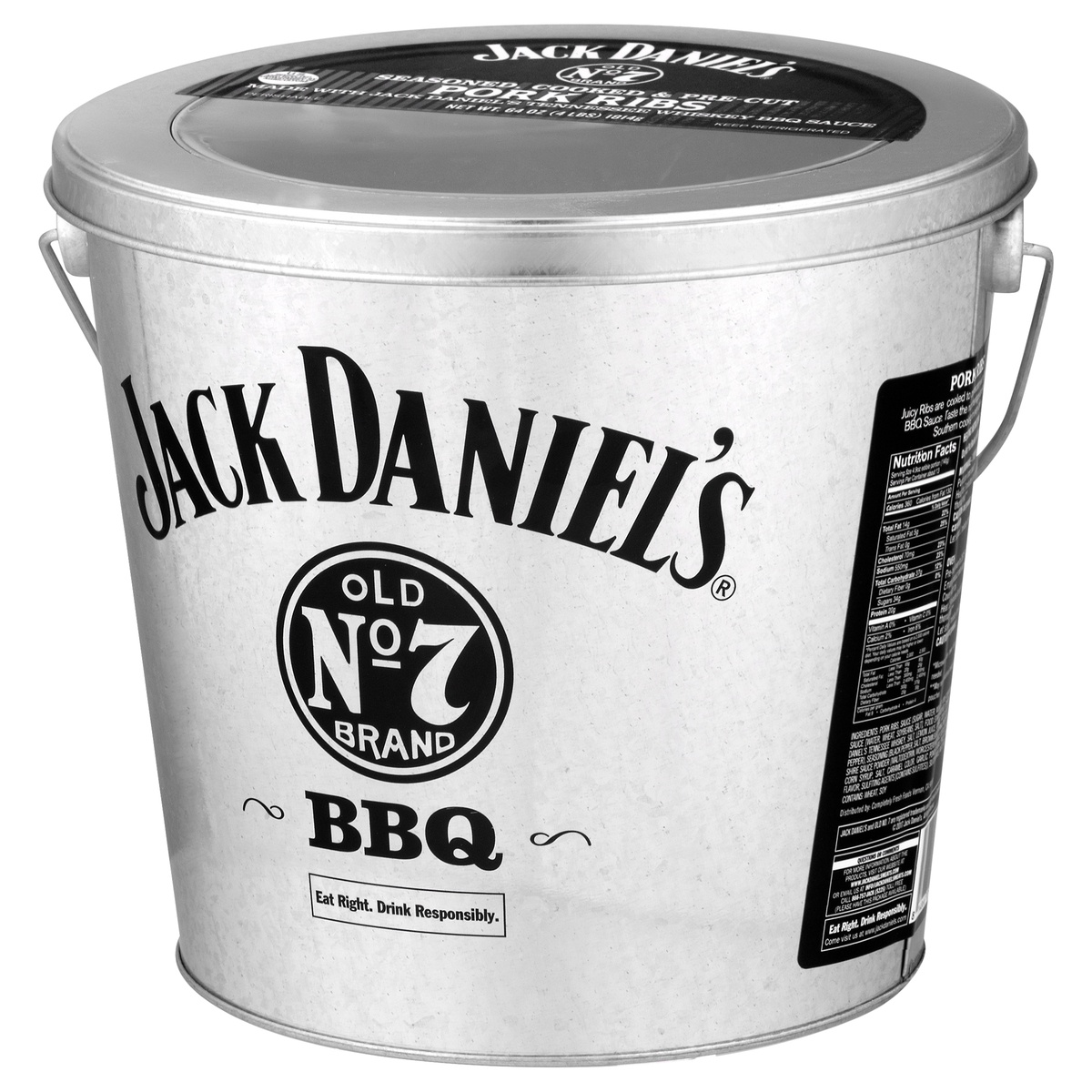 slide 3 of 11, Jack Daniel's Bucket Of Ribs, 64 oz