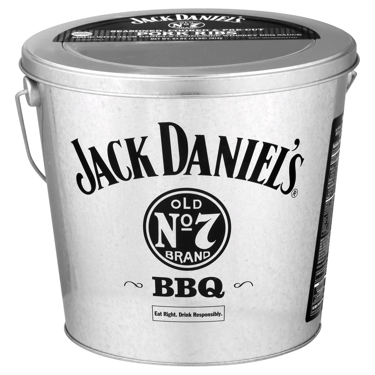 slide 12 of 14, Jack Daniel's Seasoned Cooked & Pre-Cut Pork Ribs BBQ, 64 oz