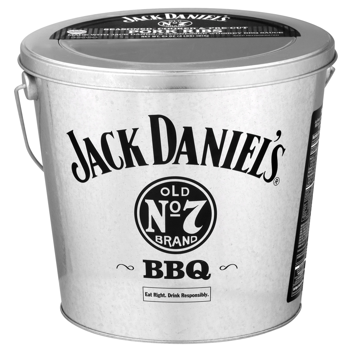 slide 11 of 11, Jack Daniel's Bucket Of Ribs, 64 oz