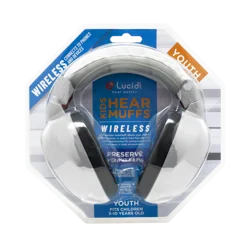 Lucid HearMuffs Youth Wireless Ear Muffs - White, 1 ct