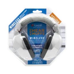 Lucid HearMuffs Youth Wireless Ear Muffs - White, 1 ct