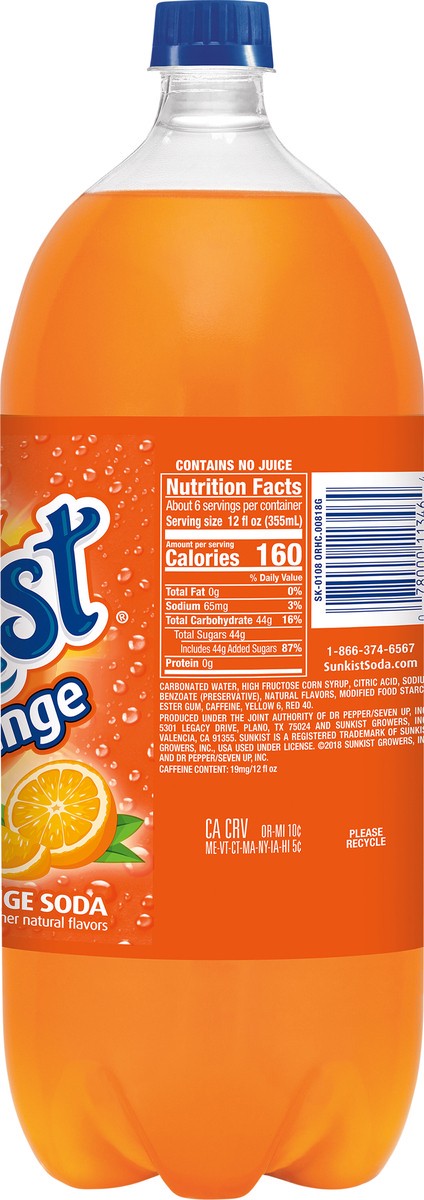 slide 11 of 12, Sunkist Orange Soda- 2.10 qt, 2.10 qt