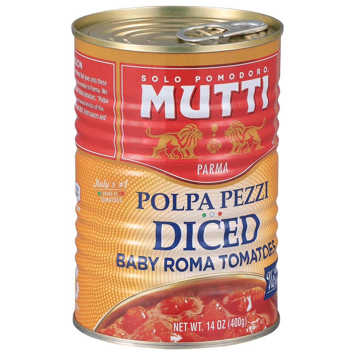 slide 9 of 11, Mutti Diced Baby Roma Tomatoes 14 oz, 