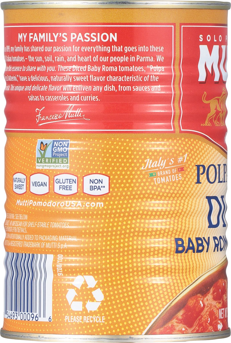 slide 4 of 11, Mutti Diced Baby Roma Tomatoes 14 oz, 