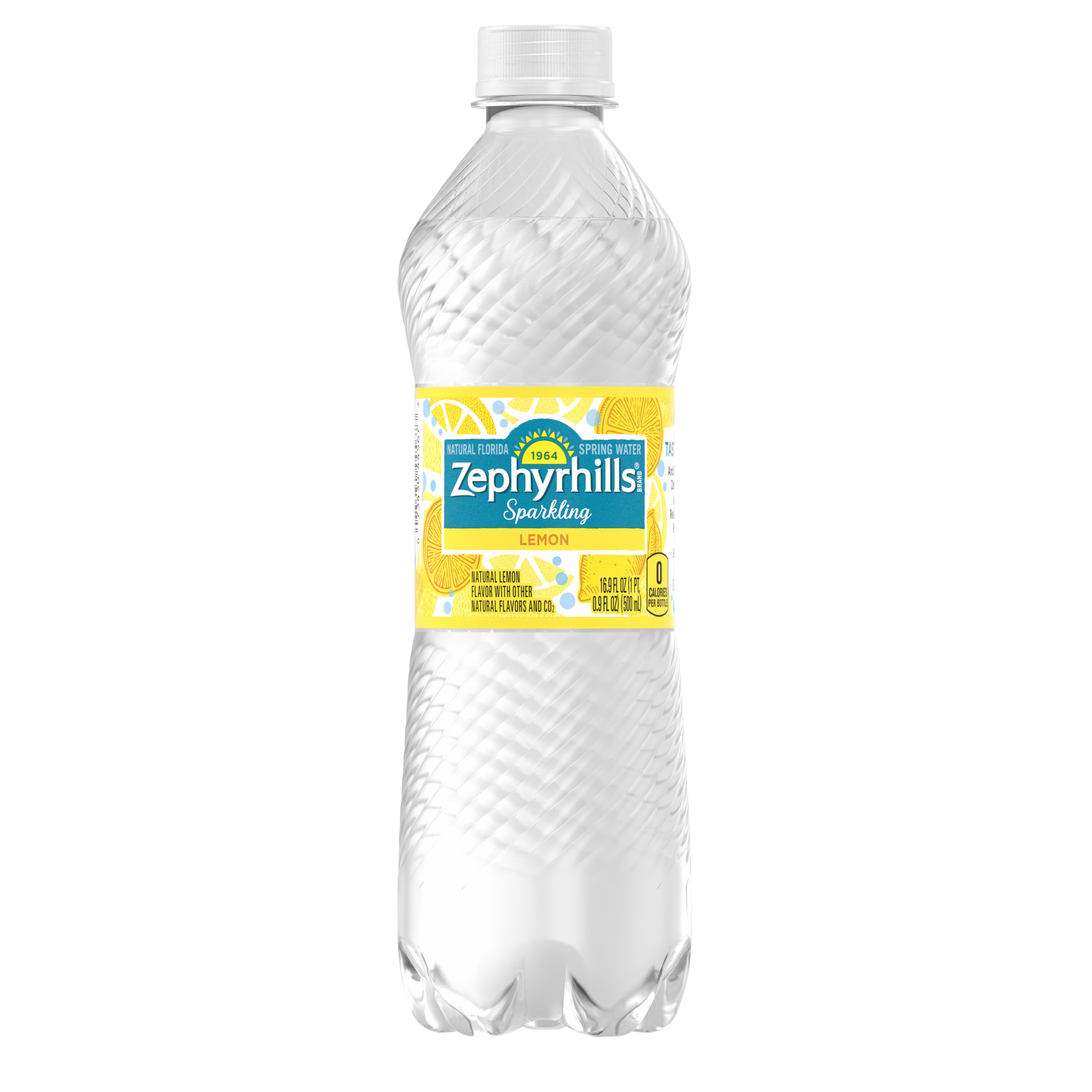 slide 1 of 4, Zephyrhills Sparkling Water, Lively Lemon, 16.9 oz. Bottle, 16.9 fl oz