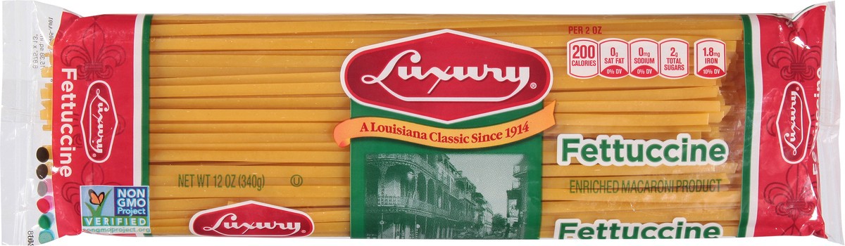 slide 8 of 9, Luxury Fettuccine 12 oz, 12 oz